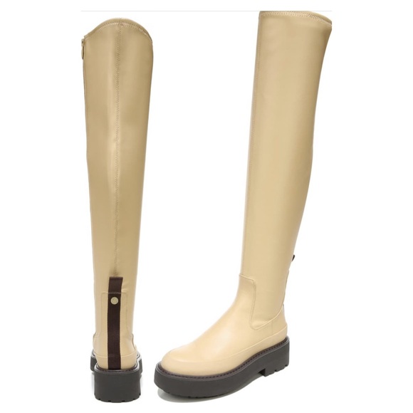 Franco Sarto Womens Janna Crocodile Embossed Over-The-Knee Boots 8 $180.… - Picture 3 of 8